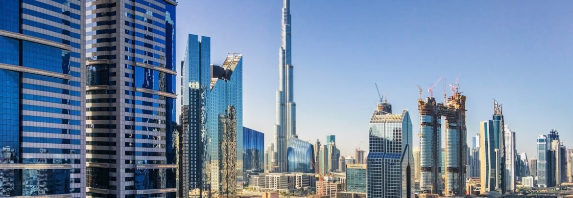 Burj Khalifa near city buildings