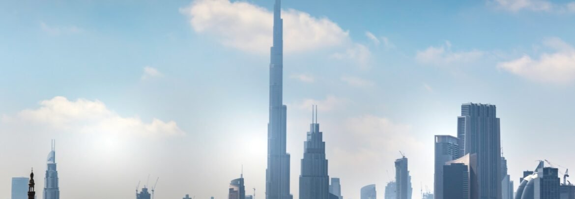 a view of a city with tall buildings