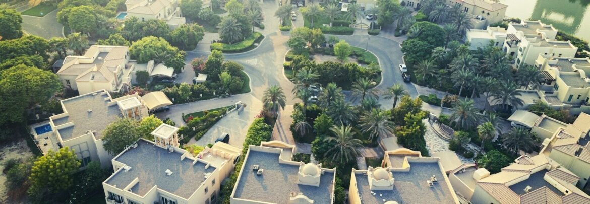a bird's - eye view of a residential neighborhood