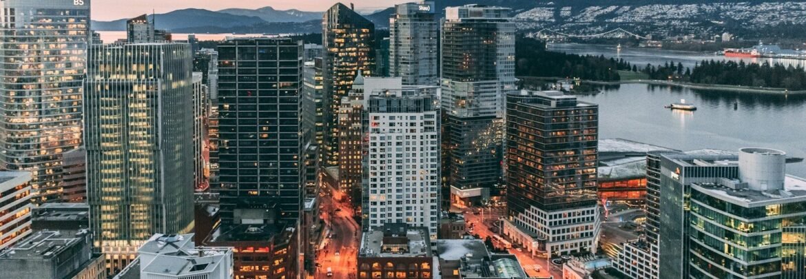 high-angle photography of city