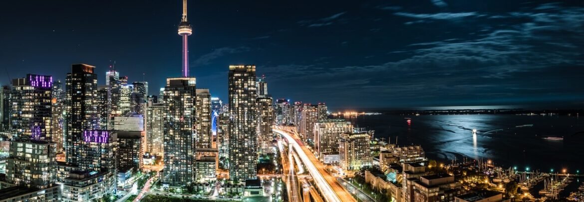 space needle with time lapse photography